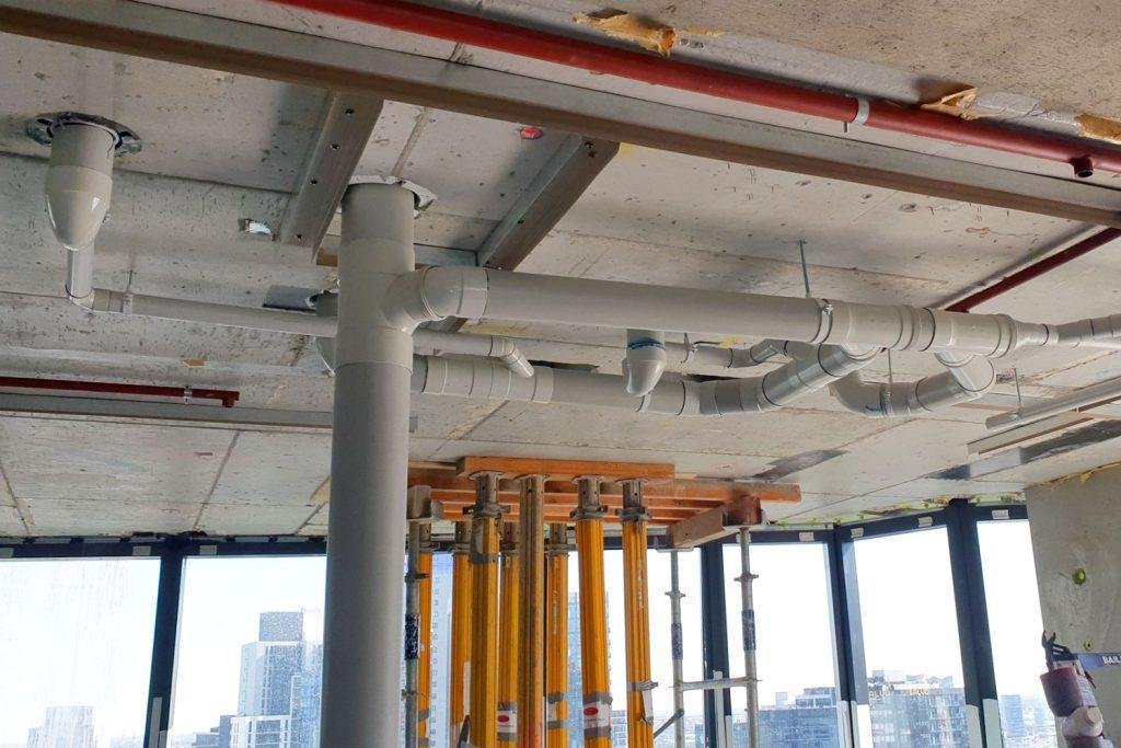 Maintaining commercial plumbing pipes